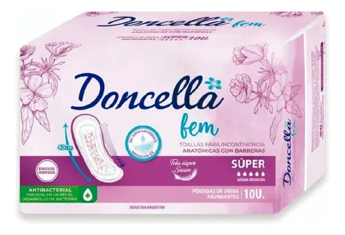 DONCELLA FEM TOALLAS PARA INCONTINENCIA